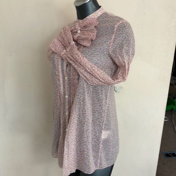 MICHAEL KORS Voile tunic lightweight pleated long sleeve - Picture 8 of 15